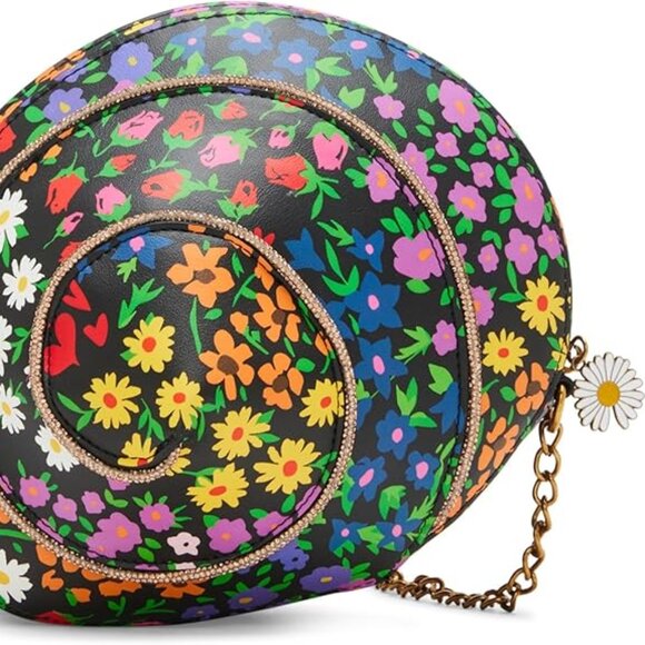 Betsey Johnson Kitsch Snailed It Secret Garden Floral Crossbody Bag NWT - Picture 8 of 11